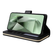 For Samsung Galaxy S24 FE 5G 9-Card Slots Zipper Wallet Bag Leather Phone Case(Black)