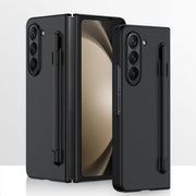 For Samsung Galaxy Z Fold5 5G Integrated Skin Feel PC Phone Case with Pen / Pen Box(Black)