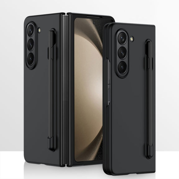 For Samsung Galaxy Z Fold5 5G Integrated Skin Feel PC Phone Case with Pen / Pen Box(Black)