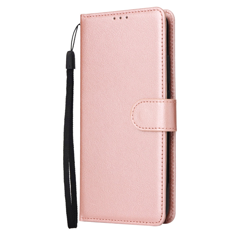 For Xiaomi Redmi Note 13 Pro 5G Multifunctional Horizontal Flip Leather Phone Case with Three Card Slot(Rose Gold) - Note 13 Pro Cases by PMC TechLife | Online Shopping South Africa | PMC TechLife | Buy Now Pay Later Mobicred