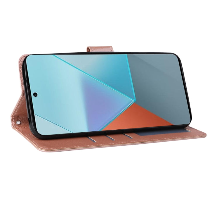 For Xiaomi Redmi Note 13 Pro 5G Multifunctional Horizontal Flip Leather Phone Case with Three Card Slot(Rose Gold) - Note 13 Pro Cases by PMC TechLife | Online Shopping South Africa | PMC TechLife | Buy Now Pay Later Mobicred