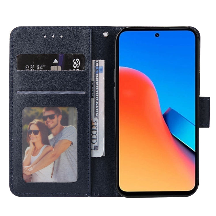 For Xiaomi Redmi 12 4G/5G/Note 12R Multifunctional Horizontal Flip Leather Phone Case with Three Card Slot(Blue) - Xiaomi Cases by PMC TechLife | Online Shopping South Africa | PMC TechLife | Buy Now Pay Later Mobicred