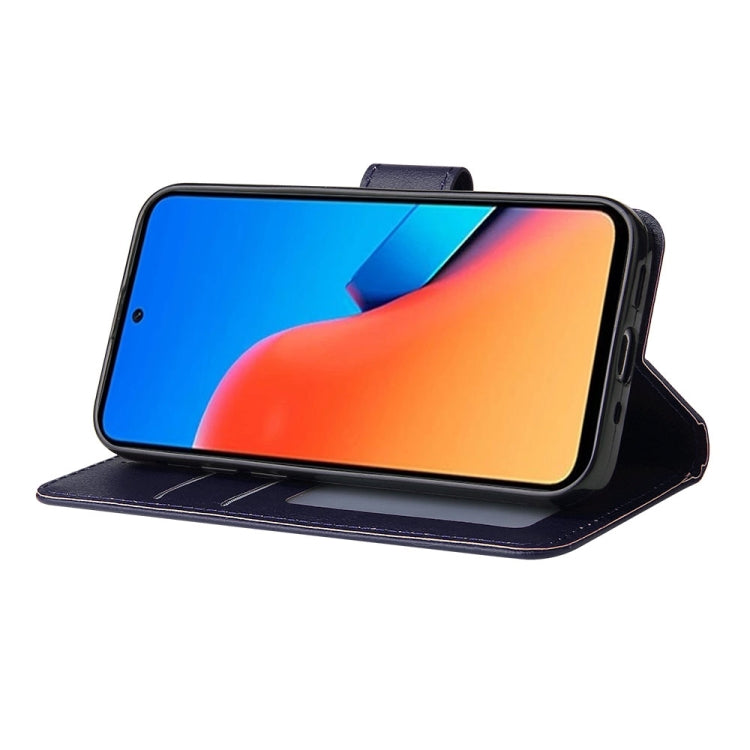 For Xiaomi Redmi 12 4G/5G/Note 12R Multifunctional Horizontal Flip Leather Phone Case with Three Card Slot(Blue) - Xiaomi Cases by PMC TechLife | Online Shopping South Africa | PMC TechLife | Buy Now Pay Later Mobicred