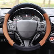 Super Fiber Leather Car Universal Anti-skid Steering Wheel Cover, Diameter: 38cm(Black Coffee) - Steering Wheel Accessories by PMC TechLife | Online Shopping South Africa | PMC TechLife | Buy Now Pay Later Mobicred