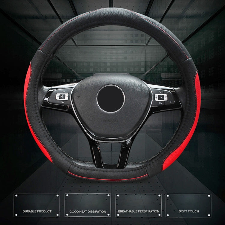 D Style Car Universal Anti-skid Steering Wheel Cover, Diameter: 38cm(Black) - Steering Wheel Accessories by PMC TechLife | Online Shopping South Africa | PMC TechLife | Buy Now Pay Later Mobicred