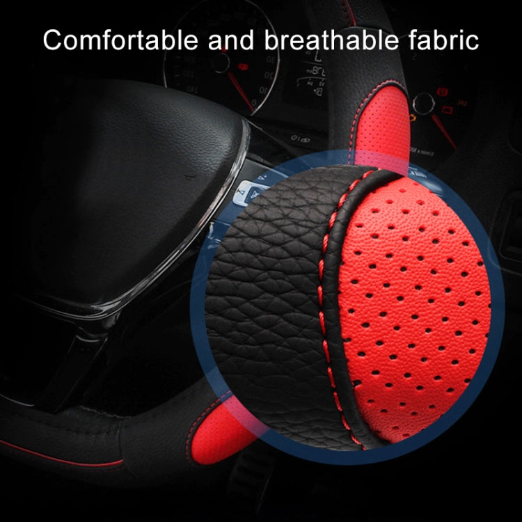 D Style Car Universal Anti-skid Steering Wheel Cover, Diameter: 38cm(Black) - Steering Wheel Accessories by PMC TechLife | Online Shopping South Africa | PMC TechLife | Buy Now Pay Later Mobicred