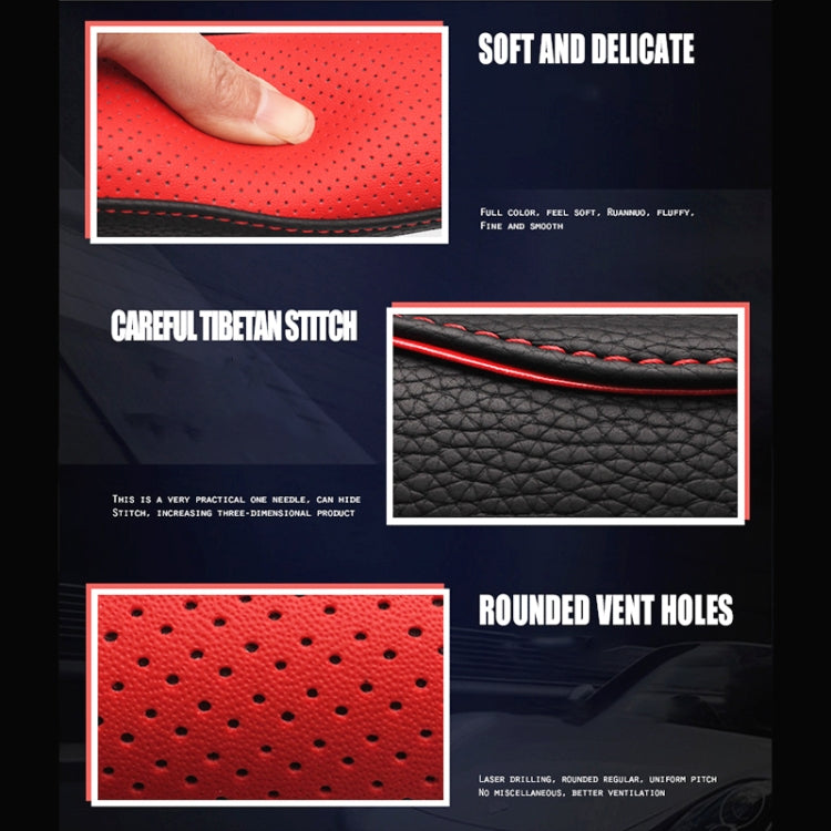 D Style Car Universal Anti-skid Steering Wheel Cover, Diameter: 38cm(Black Orange) - Steering Wheel Accessories by PMC TechLife | Online Shopping South Africa | PMC TechLife | Buy Now Pay Later Mobicred