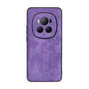For Honor Magic6 Pro AZNS 3D Embossed Skin Feel Phone Case(Purple)