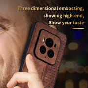 For Honor Magic6 Ultimate AZNS 3D Embossed Skin Feel Phone Case(Purple)