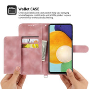 For Google Pixel 9 Skin-feel Flowers Embossed Wallet Leather Phone Case(Pink)