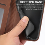 For Google Pixel 9 Pro Cubic Grid Calf Texture Magnetic Leather Phone Case(Brown)