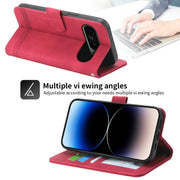 For Google Pixel 9 Dierfeng Dream Line TPU + PU Leather Phone Case(Red)