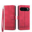For Google Pixel 9 Pro Dierfeng Dream Line TPU Hybrid PU Leather Phone Case(Red) - Google Cases by PMC TechLife | Online Shopping South Africa | PMC TechLife | Buy Now Pay Later Mobicred