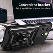 For Tecno Spark Go 2024 / Spark 20 Sliding Camera Cover Design TPU+PC Phone Case(Black)