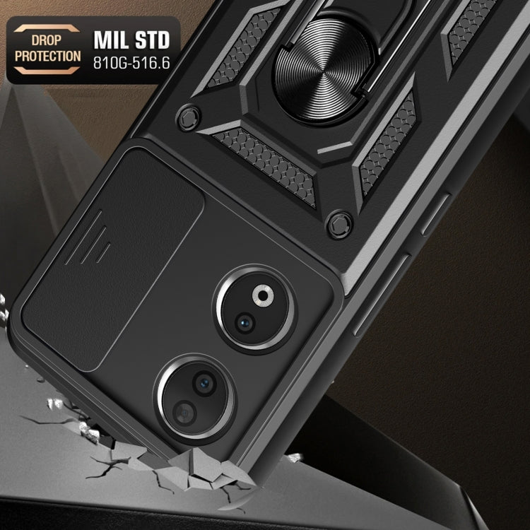 For Honor 90 5G Sliding Camera Cover Design TPU+PC Phone Case(Red) - Honor Cases by PMC TechLife | Online Shopping South Africa | PMC TechLife | Buy Now Pay Later Mobicred