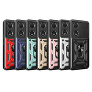 For Honor 90 5G Sliding Camera Cover Design TPU+PC Phone Case(Green)