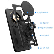 For Honor X9b Sliding Camera Cover Design TPU+PC Phone Case(Green)