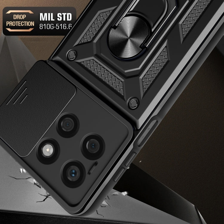 For Honor X8b Sliding Camera Cover Design TPU+PC Phone Case(Silver) - Honor Cases by PMC TechLife | Online Shopping South Africa | PMC TechLife | Buy Now Pay Later Mobicred