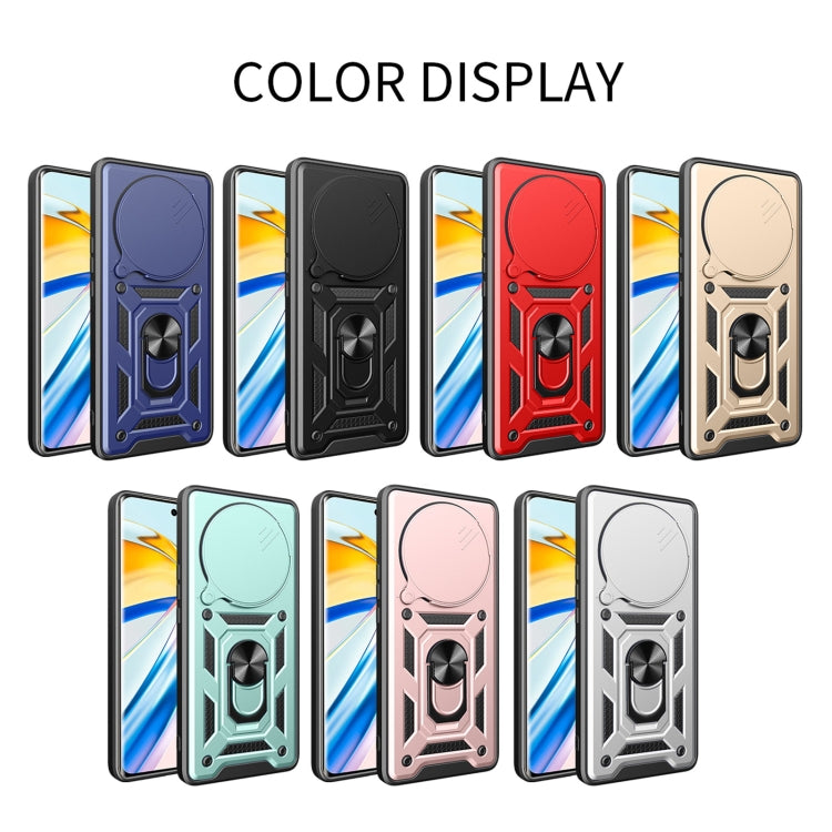 For Honor Magic6 Pro Sliding Camera Cover Design TPU+PC Phone Case(Silver) - Honor Cases by PMC TechLife | Online Shopping South Africa | PMC TechLife | Buy Now Pay Later Mobicred