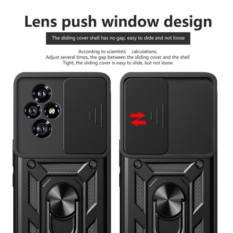For Honor 200 Sliding Camera Cover Design TPU+PC Phone Case(Black) - free shipping - PMC TechLife - Order now!