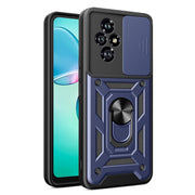 For Honor 200 Sliding Camera Cover Design TPU+PC Phone Case(Blue)