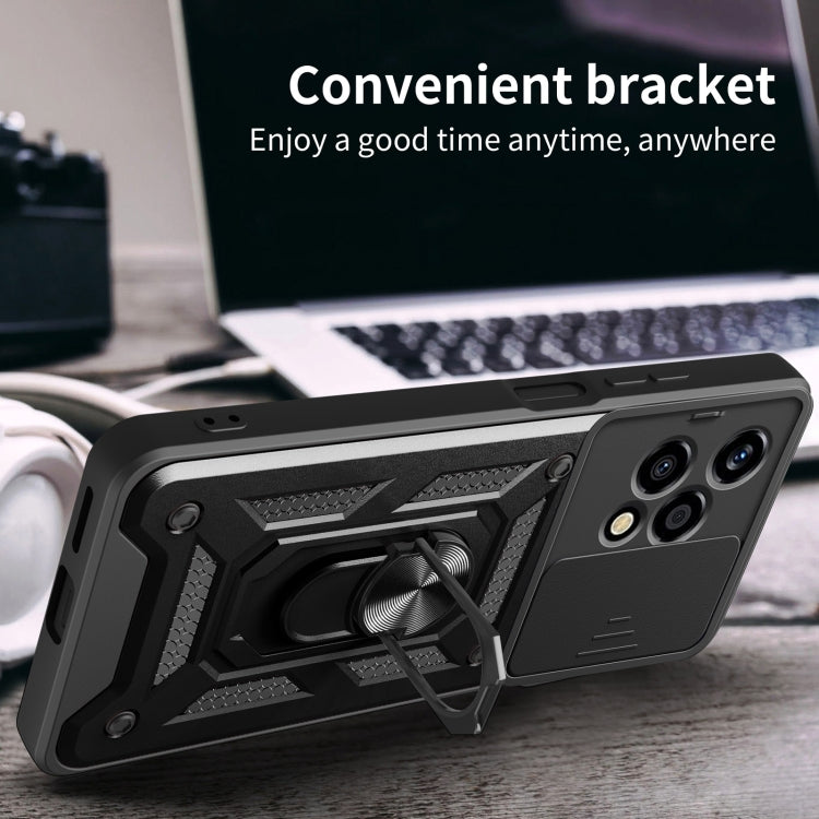 For Honor 200 Lite Global Sliding Camera Cover Design TPU+PC Phone Case(Blue) - free shipping - PMC TechLife - Order now!