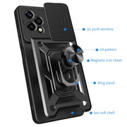 For Honor 200 Lite Global Sliding Camera Cover Design TPU+PC Phone Case(Green)