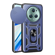 For Honor Magic5 Pro Sliding Camera Cover Design TPU+PC Phone Case(Blue)