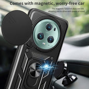 For Honor Magic5 Pro Sliding Camera Cover Design TPU+PC Phone Case(Blue)