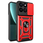 For Honor 200 Smart Sliding Camera Cover Design TPU+PC Phone Case(Red)