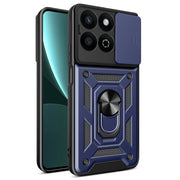 For Honor 200 Smart Sliding Camera Cover Design TPU+PC Phone Case(Blue)