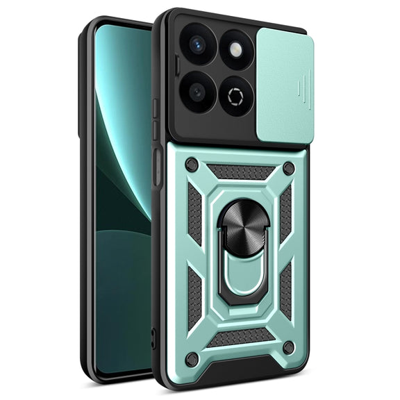 For Honor 200 Smart Sliding Camera Cover Design TPU+PC Phone Case(Green)