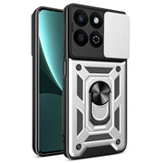 For Honor 200 Smart Sliding Camera Cover Design TPU+PC Phone Case(Silver)