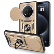 For Honor X60 Pro / X9c Sliding Camera Cover Design TPU+PC Phone Case(Gold)