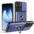 For Honor X8c 4G Sliding Camera Cover Design TPU+PC Phone Case(Blue) - free shipping - PMC TechLife - Order now!