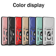 For Honor Magic7 Pro Sliding Camera Cover Design TPU+PC Phone Case(Blue)