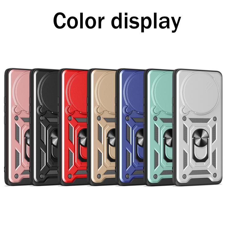 For Honor Magic7 Pro Sliding Camera Cover Design TPU+PC Phone Case(Green)