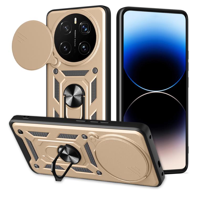 For Honor Magic7 Pro Sliding Camera Cover Design TPU+PC Phone Case(Gold) - free shipping - PMC TechLife - Order now!
