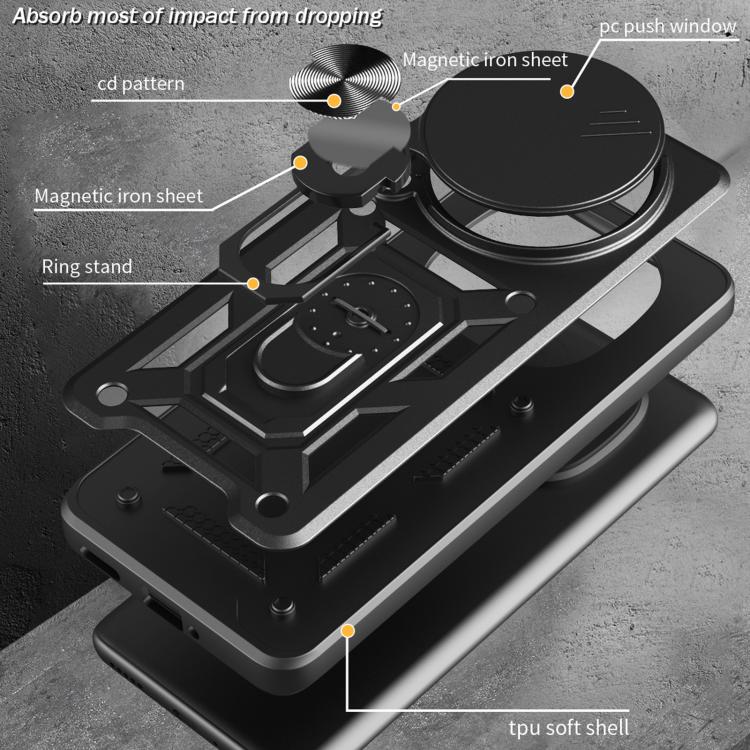 For Honor Magic7 Pro Sliding Camera Cover Design TPU+PC Phone Case(Rose Gold) - free shipping - PMC TechLife - Order now!