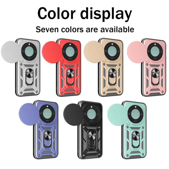 For Honor X9c Smart Sliding Camera Cover Design TPU+PC Phone Case(Red)