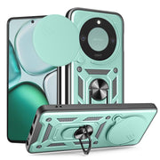 For Honor X9c Smart Sliding Camera Cover Design TPU+PC Phone Case(Green)