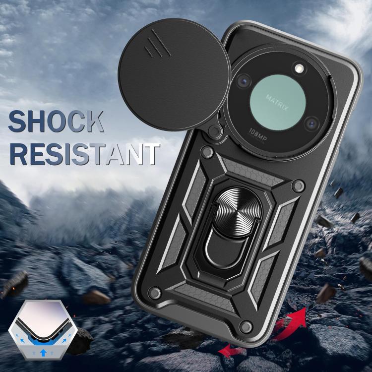 For Honor X9c Smart Sliding Camera Cover Design TPU+PC Phone Case(Green) - free shipping - PMC TechLife - Order now!