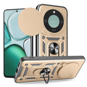For Honor X9c Smart Sliding Camera Cover Design TPU+PC Phone Case(Gold)