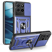 For Honor X5b Plus Sliding Camera Cover Design TPU+PC Phone Case(Blue)