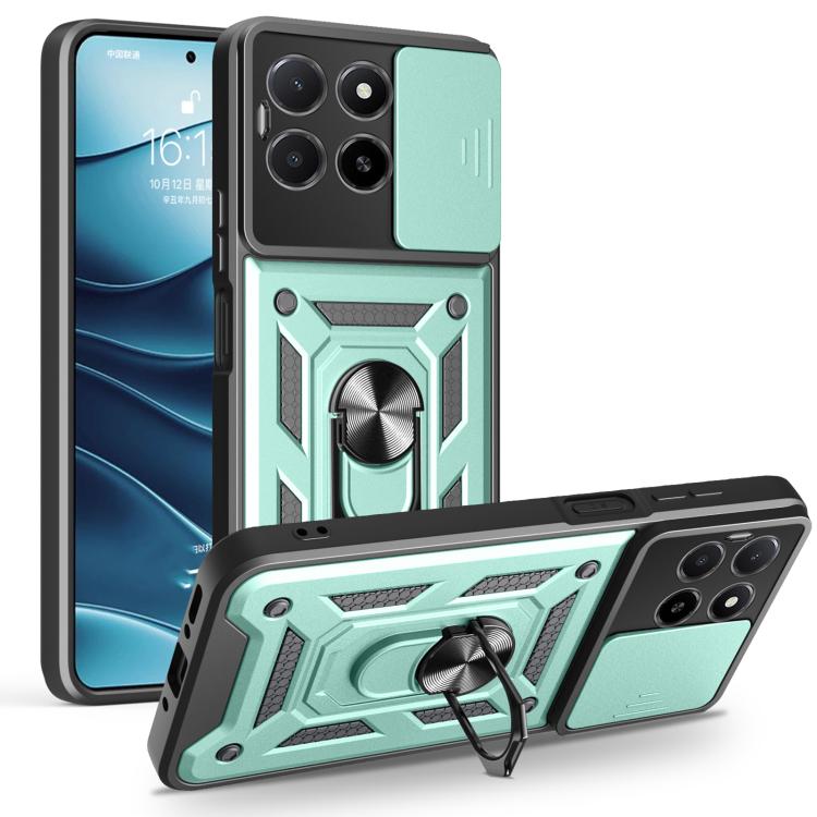 For Honor X5b Plus Sliding Camera Cover Design TPU+PC Phone Case(Green) - free shipping - PMC TechLife - Order now!