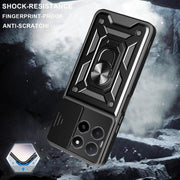 For Honor X5b Plus Sliding Camera Cover Design TPU+PC Phone Case(Green)