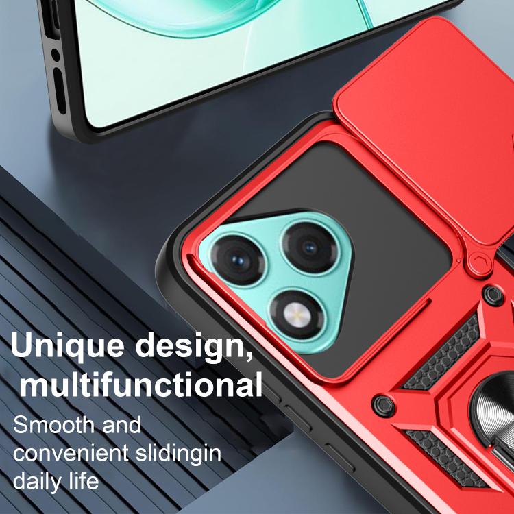 For Honor 400 Lite Global Sliding Camera Cover Design TPU+PC Phone Case(Green) - free shipping - PMC TechLife - Order now!