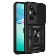 For Honor 400 Pro Global 160.8mm Sliding Camera Cover Design TPU+PC Phone Case(Black)