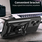For Honor 400 Pro Global 160.8mm Sliding Camera Cover Design TPU+PC Phone Case(Black)