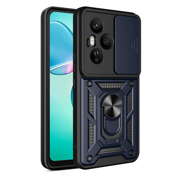 For Honor 400 Pro Global 160.8mm Sliding Camera Cover Design TPU+PC Phone Case(Blue)